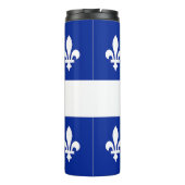 Thermische Tumbler met vlag van Quebec Thermosbeker (Achterkant)
