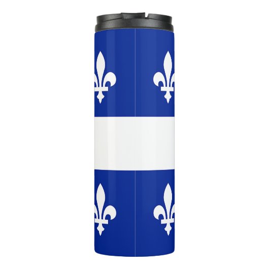 Thermische Tumbler met vlag van Quebec Thermosbeker (Achterkant)