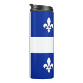 Thermische Tumbler met vlag van Quebec Thermosbeker (Geroteerd rechts)