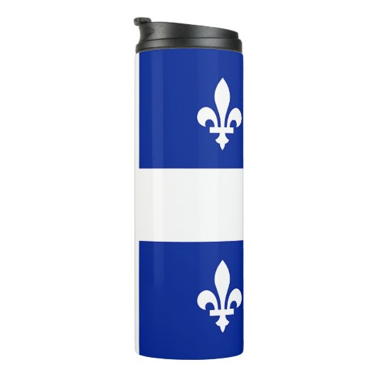 Thermische Tumbler met vlag van Quebec Thermosbeker (Geroteerd rechts)