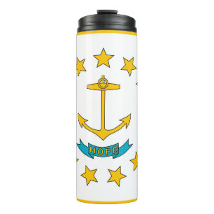 Thermische Tumbler met vlag van Rhode Island, Vere Thermosbeker