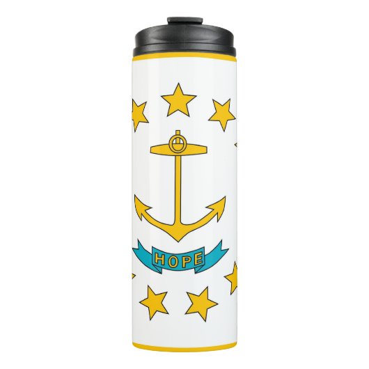 Thermische Tumbler met vlag van Rhode Island, Vere Thermosbeker (Voorkant)