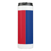 Thermische Tumbler met vlag van Roemenië Thermosbeker (Achterkant)