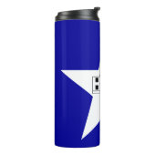 Thermische Tumbler met vlag van San Antonio Thermosbeker (Gedraaid links)