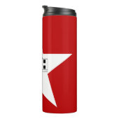 Thermische Tumbler met vlag van San Antonio Thermosbeker (Geroteerd rechts)