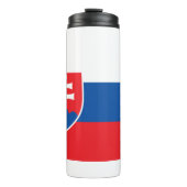 Thermische Tumbler met vlag van Slowakije Thermosbeker (Voorkant)