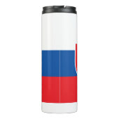 Thermische Tumbler met vlag van Slowakije Thermosbeker (Achterkant)