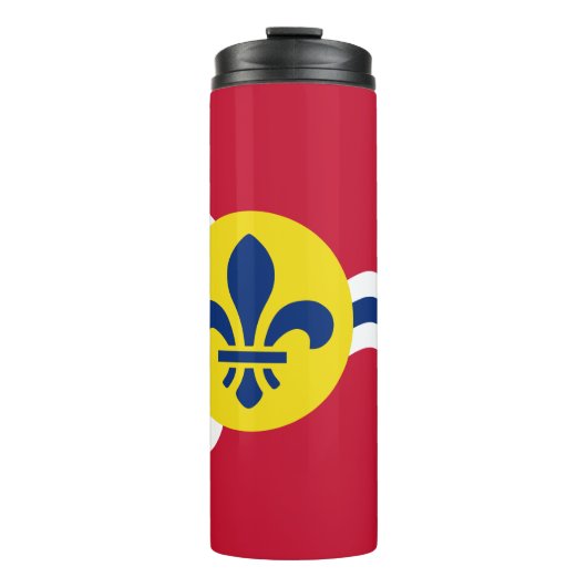 Thermische Tumbler met vlag van St. Louis Thermosbeker (Voorkant)