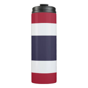Thermische tumbler met vlag van Thailand Thermosbeker