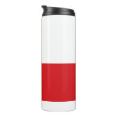Thermische Tumbler met vlag van Tsjechië Thermosbeker (Geroteerd rechts)