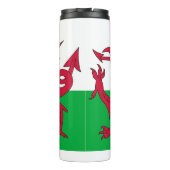 Thermische Tumbler met vlag van Wales Thermosbeker (Achterkant)