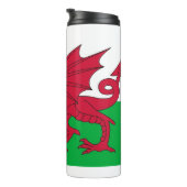 Thermische Tumbler met vlag van Wales Thermosbeker (Geroteerd rechts)