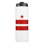 Thermische Tumbler met vlag van Washington DC, Ver Thermosbeker (Voorkant)