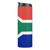 Thermische Tumbler met vlag van Zuid-Afrika Thermosbeker (Geroteerd rechts)
