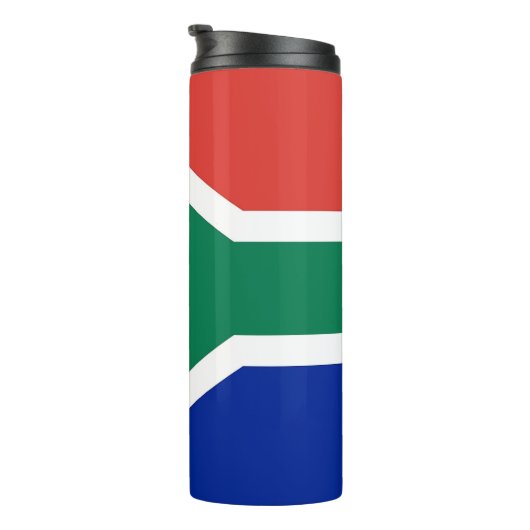 Thermische Tumbler met vlag van Zuid-Afrika Thermosbeker (Geroteerd rechts)