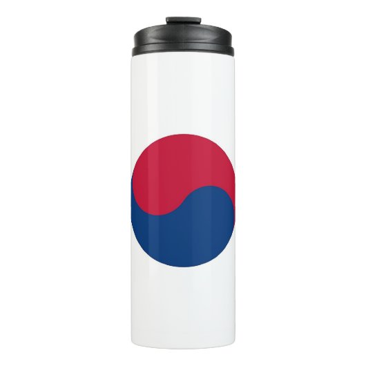 Thermische Tumbler met vlag van Zuid-Korea Thermosbeker (Voorkant)