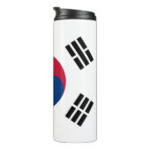 Thermische Tumbler met vlag van Zuid-Korea Thermosbeker (Geroteerd rechts)