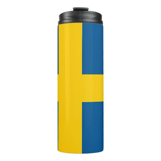 Thermische Tumbler met vlag van Zweden Thermosbeker (Voorkant)