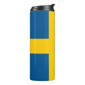 Thermische Tumbler met vlag van Zweden Thermosbeker (Gedraaid links)