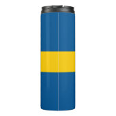 Thermische Tumbler met vlag van Zweden Thermosbeker (Achterkant)
