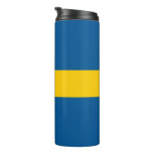Thermische Tumbler met vlag van Zweden Thermosbeker (Geroteerd rechts)
