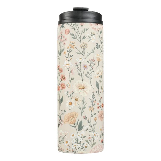Thermische Tumbler met Wildflowers Thermosbeker (Voorkant)