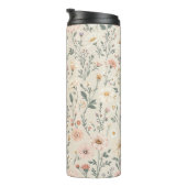 Thermische Tumbler met Wildflowers Thermosbeker (Geroteerd rechts)