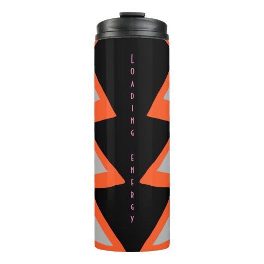 Thermische tumbler met zig Zag patroon Thermosbeker (Voorkant)