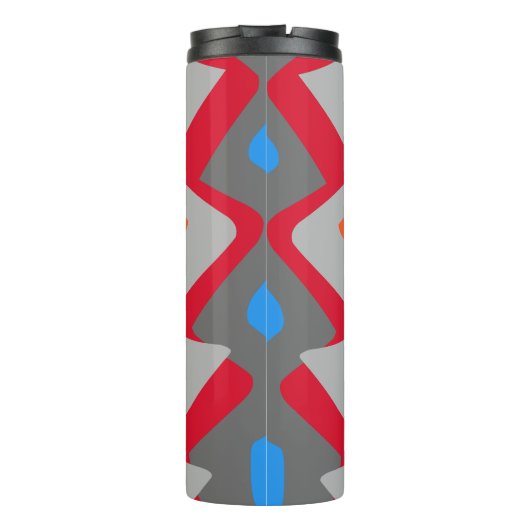 Thermische tumbler met zig Zag patroon Thermosbeker (Achterkant)