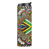 Thermische Tumbler met Zuid-Afrikaanse kleuren Thermosbeker (Gedraaid links)