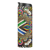 Thermische Tumbler met Zuid-Afrikaanse kleuren Thermosbeker (Geroteerd rechts)