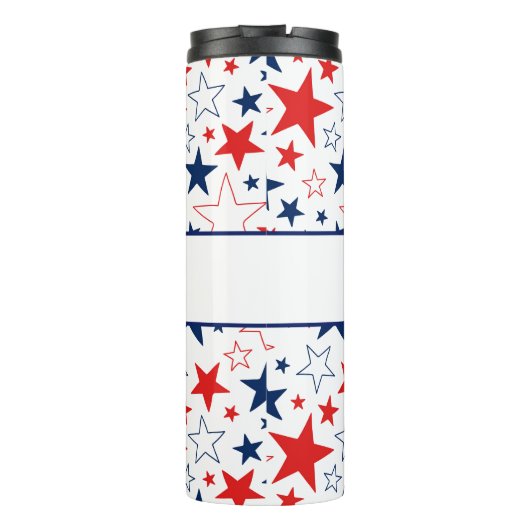 Thermische Tumbler Patriottische Stars Democraat Thermosbeker (Achterkant)