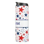 Thermische Tumbler Patriottische Stars Democraat Thermosbeker (Geroteerd rechts)