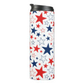 Thermische Tumbler Patriottische Sterren Thermosbeker (Geroteerd rechts)