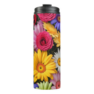 Thermische Tumbler - Rozen & Daisies #80 Thermosbeker