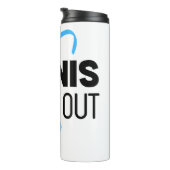 Thermische Tumbler Tennis Binnenstebuiten Thermosbeker (Geroteerd rechts)