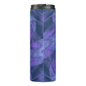 Thermische Tumbler Transparante Blauwe Petals Frac Thermosbeker (Achterkant)
