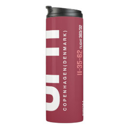 Thermische Tumbler – Travel Label geïnspireerd ont Thermosbeker