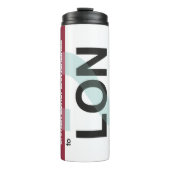 Thermische Tumbler – Travel Label geïnspireerd ont Thermosbeker (Voorkant)