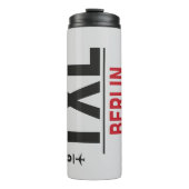 Thermische Tumbler – Travel Label geïnspireerd ont Thermosbeker (Voorkant)