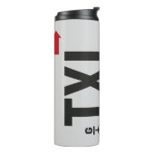 Thermische Tumbler – Travel Label geïnspireerd ont Thermosbeker (Gedraaid links)