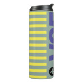 Thermische Tumbler – Travel Label geïnspireerd ont Thermosbeker (Gedraaid links)