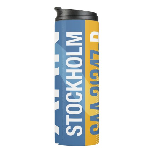 Thermische Tumbler – Travel Label geïnspireerd ont Thermosbeker (Geroteerd rechts)