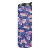 Thermische Tumbler vlinderpatroon Thermosbeker (Gedraaid links)