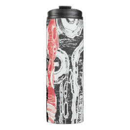 Thermische Tumbler – Wrijving Lands Abstract Ontwe Thermosbeker