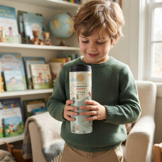 Thermische tumblers voor kinderen met schattige bo thermosbeker