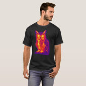 Thermische Uil Warmte Visie Kunst T-shirt (Voorkant volledig)