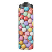 Thermische waterfles met gekleurde stenen thermosbeker (Voorkant)