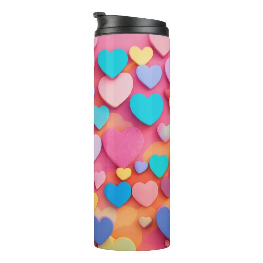Thermische Waterfles met Hartontwerp Thermosbeker (Geroteerd rechts)