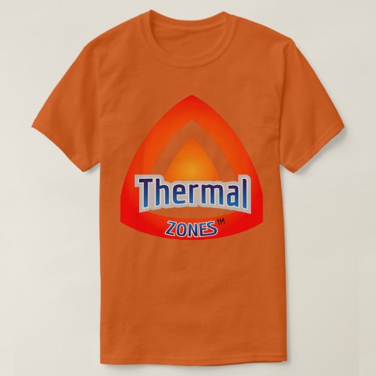 Thermische zonen t-shirt (Design voorkant)